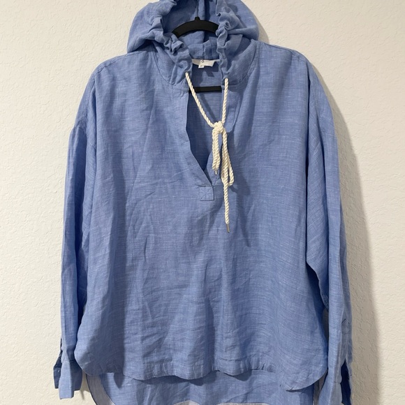 Lou & Grey Linen Tunic Hoodie with Rope Accent - Picture 4 of 10